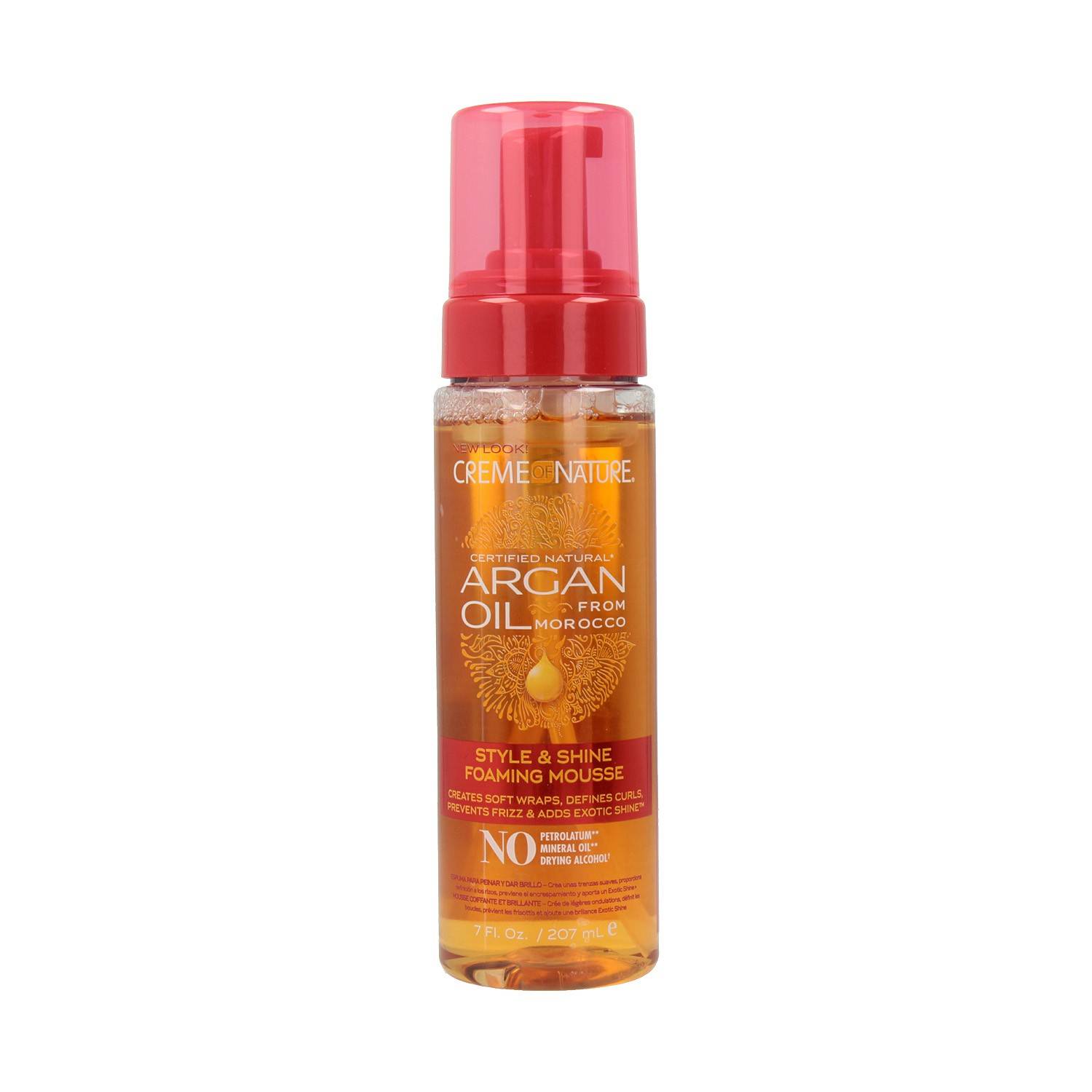 STYLE AND SHINE FOAMING MOUSSE A LHUILE D'ARGAN 207 ML